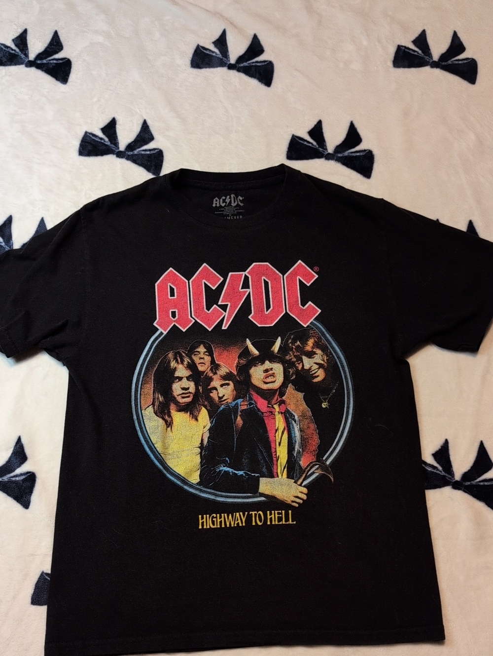 AC/DC Black Women's 1979 Concert Teeshirt